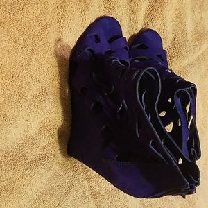 Blue shoes